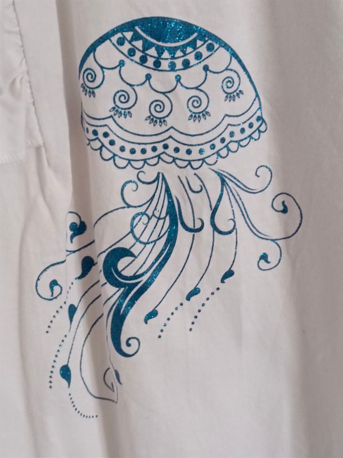 Ensemble jupe bleue à paillettes et haut Naf Naf en 14 ans - photo numéro 8