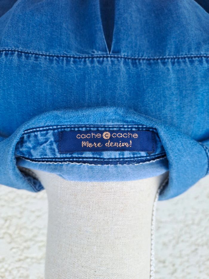 Robe chemise jean denim Cache cache t 38 - photo numéro 6