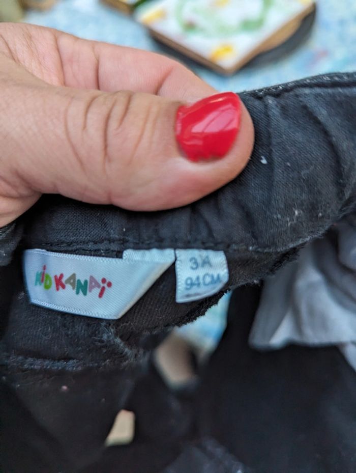 Short fille 3 ans noir argenté - photo numéro 3