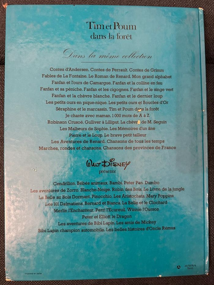 1979 Livre ancien Tim et Poum dans la forêt Pierre Probst (auteur Caroline) album collection - photo numéro 2