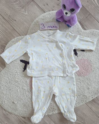 Pyjama léger 2 pièces 3 mois