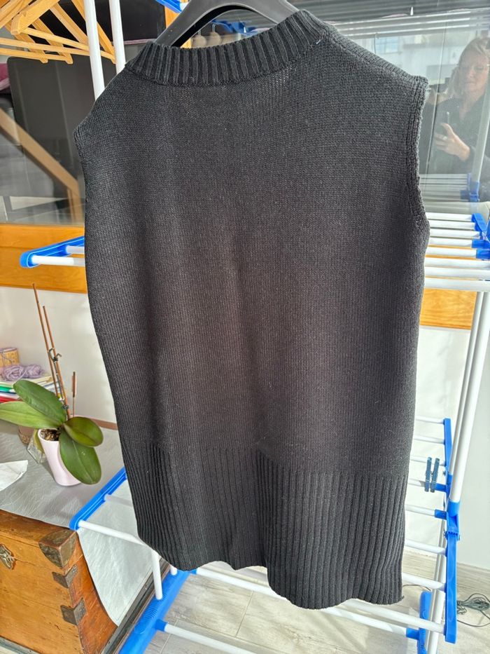 Pull sans manches  noir - photo numéro 4