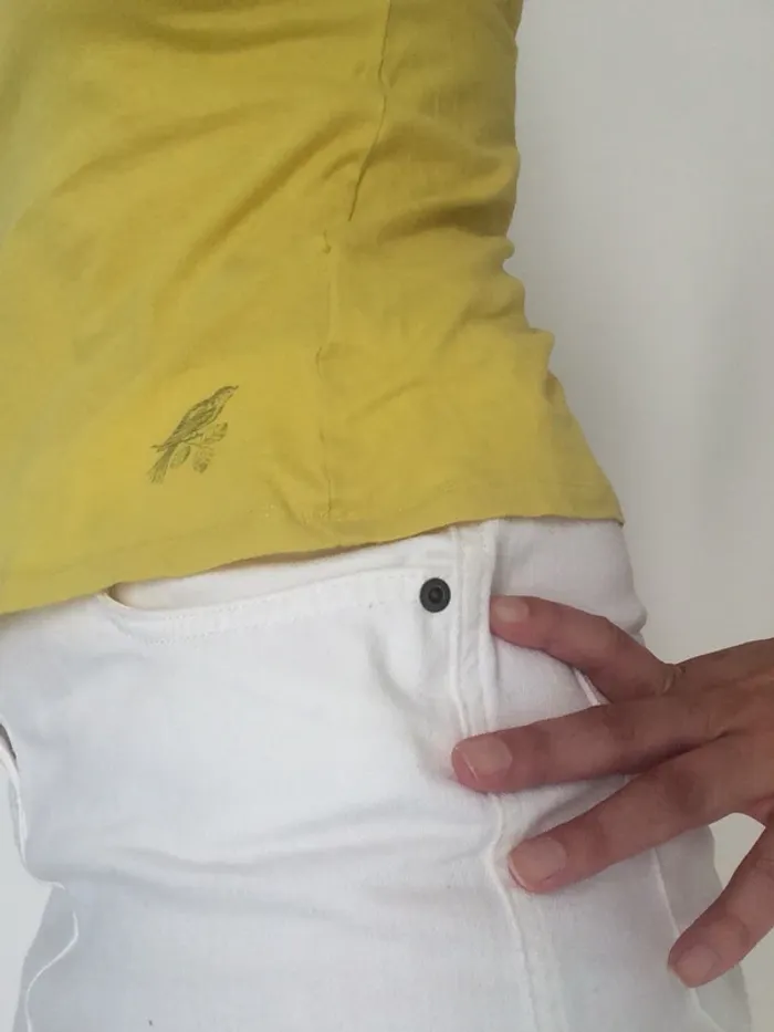 Top été jaune coton Nice Things - photo numéro 2
