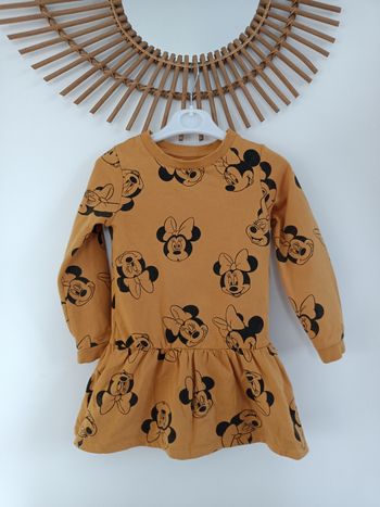 Robe jaune moutarde Minnie Disney 6ans
