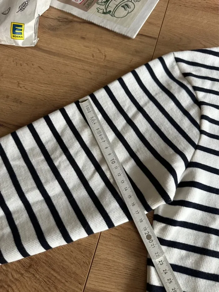 Sweat sans capuche oversize rayé noir marinière tommy jeans XS - photo numéro 16