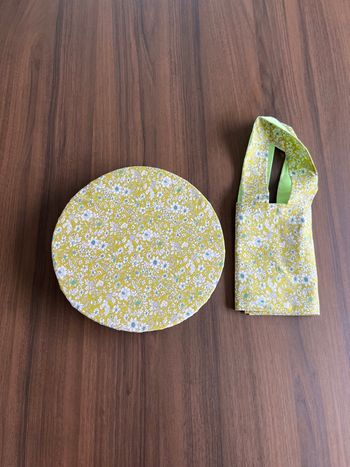 Ensemble sac à tarte et charlotte couvre-plat 