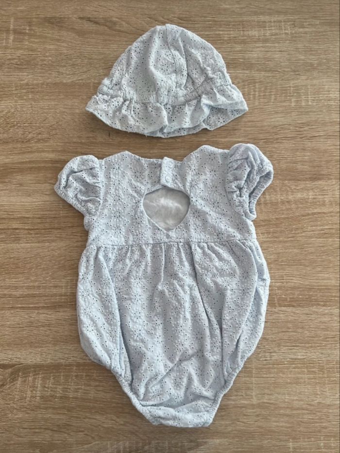 Ensemble barboteuse + bob - Kiabi - 74cm 9-12 mois - photo numéro 2