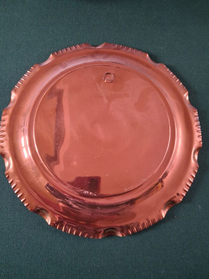 Assiette decorative cuivre - photo numéro 2