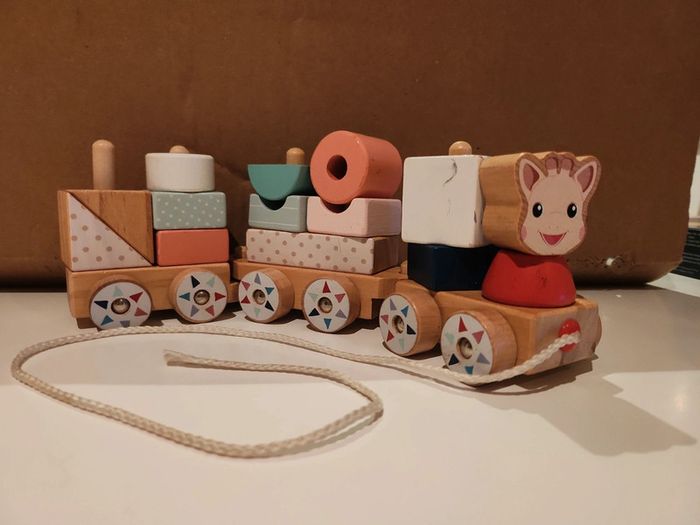 Train bois Sophie la girafe - photo numéro 3