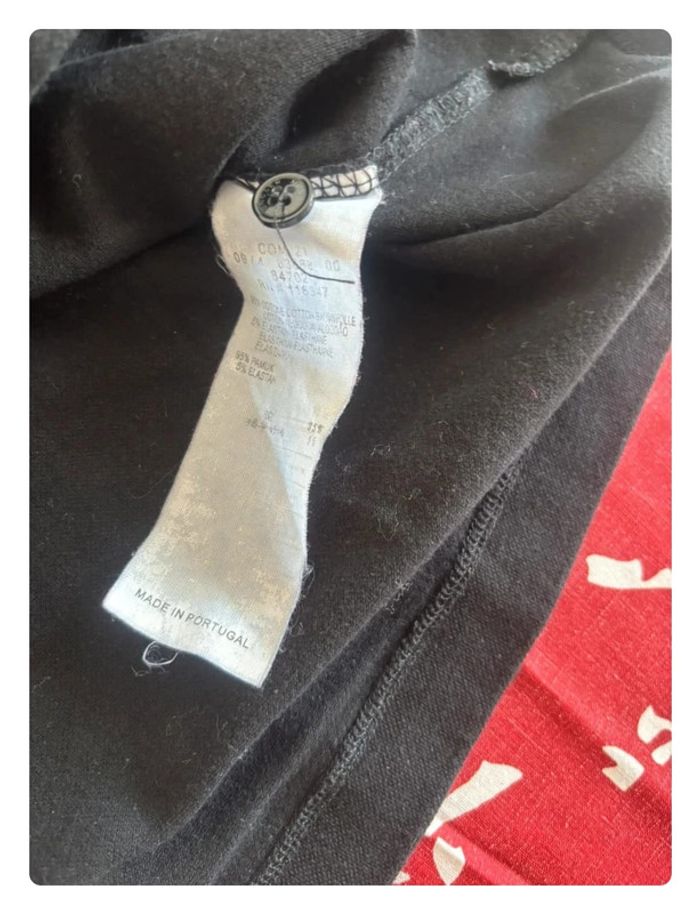 Polo col poitrine moncler femme noir et blanc xs/s - photo numéro 5