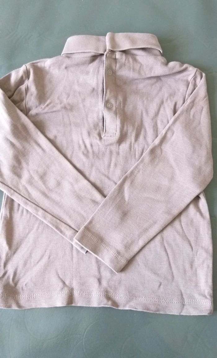 Tee-shirt col roulé Kidkanaï taupe uni - photo numéro 2