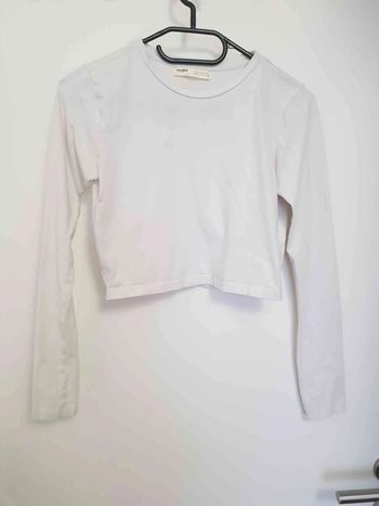 Croc top blanc manche longue taille 38