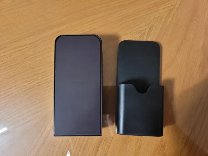 Lot de 2 pots à crayon magnétique aimantée noir - photo numéro 2