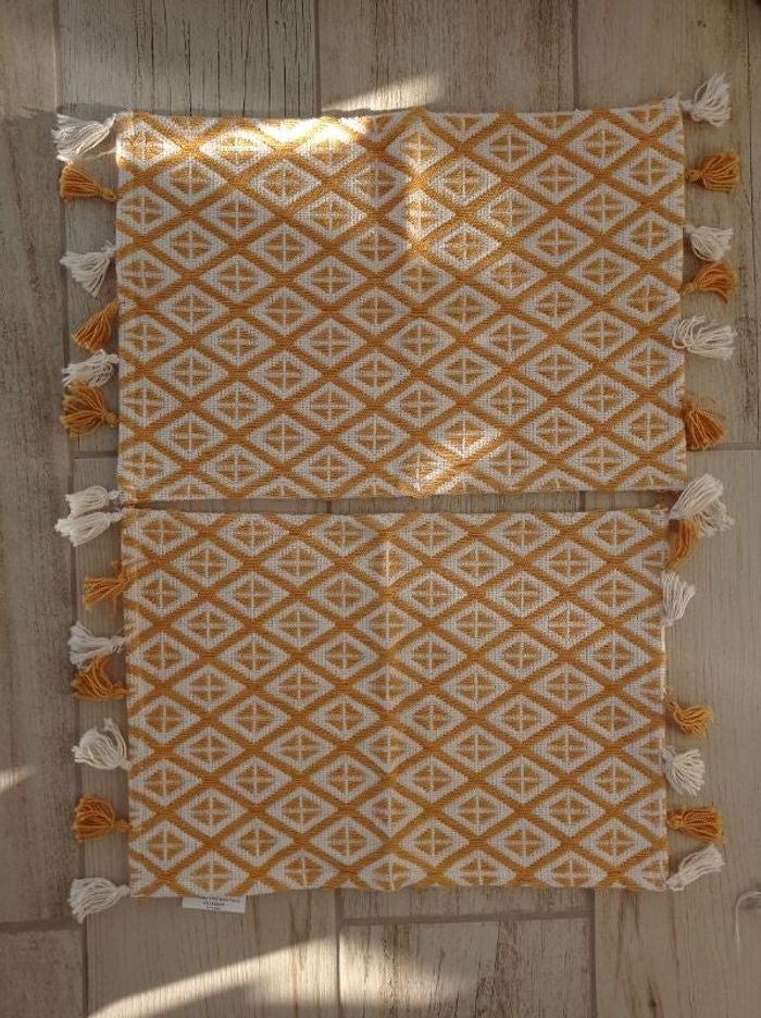 Lot de 2 sets de table 100% coton "Maisons du Monde"