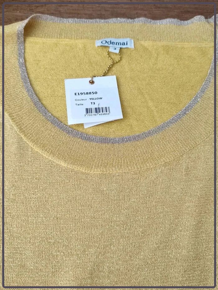 Haut jaune et gris neuf de la marque Odemai taille 3 - photo numéro 3