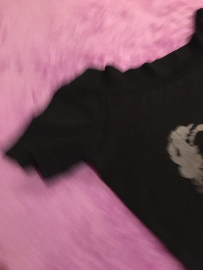 Tee-shirts noir extensible à motifs - photo numéro 6
