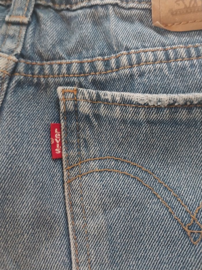 Short jean Levi’s fille 12 ans denim bleu clair girlfriend shorty - photo numéro 6