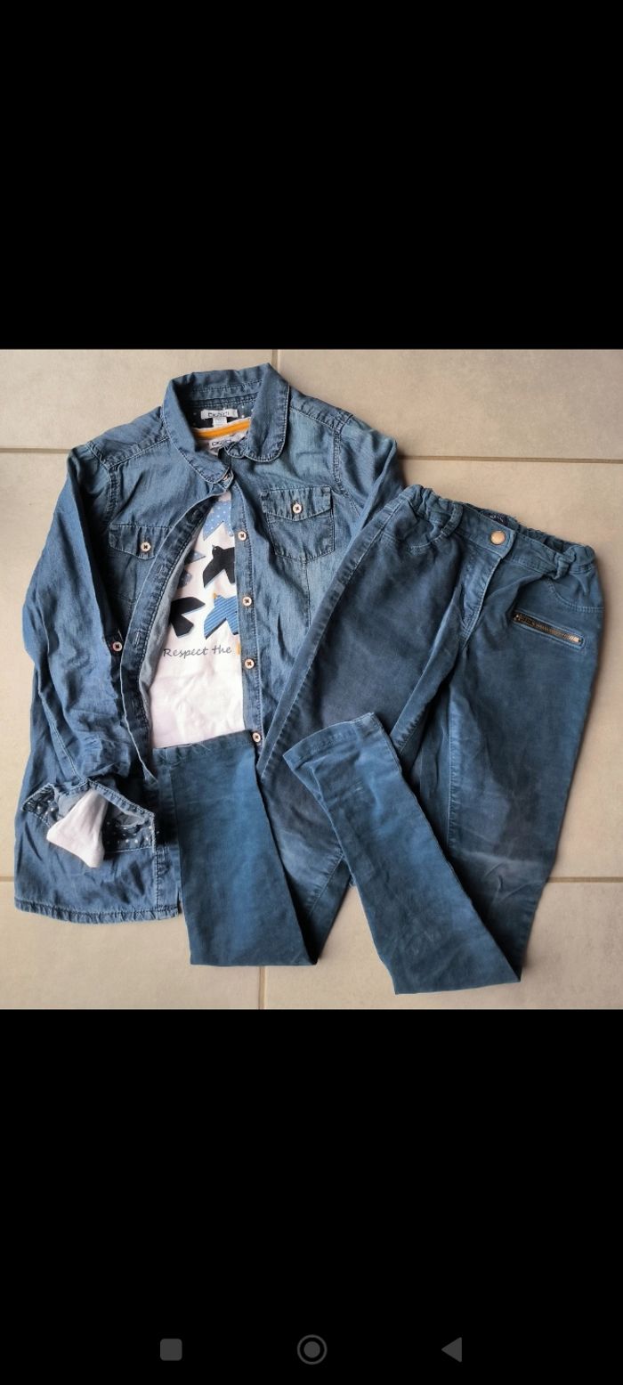 Ensemble fille pantalon 9 ans et haut 10 ans - photo numéro 2