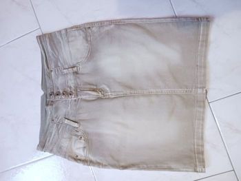 jupe kaki clair  en jean 40 Onado Neuve