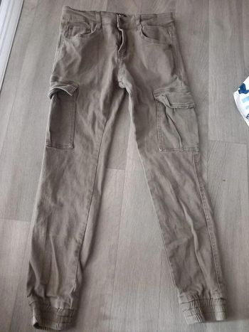 Pantalon cargo Free Boy kaki – 10 ans – Comme neuf