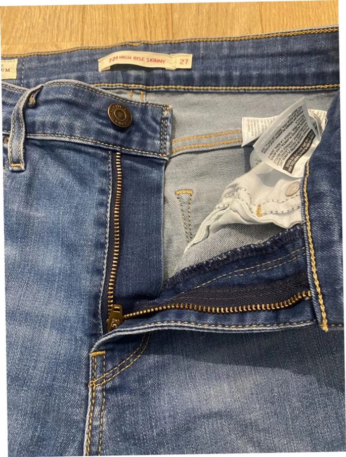 Jean Levis high rise skinny bleu W27 L28 - photo numéro 4