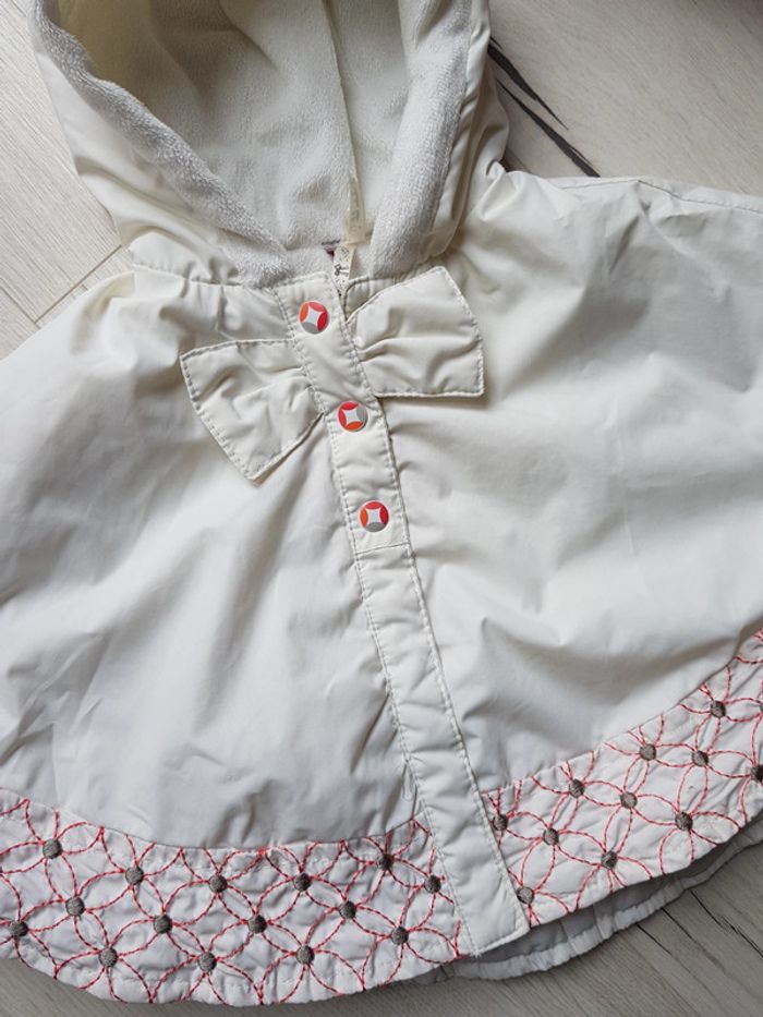 Cape poncho chaud hiver fille 3mois orchestra neuf - photo numéro 2