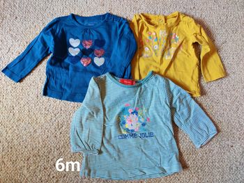 T-shirts ML fille  6m