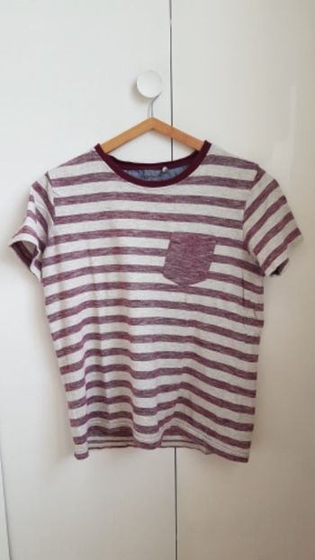 T-shirt manches courtes à rayures homme