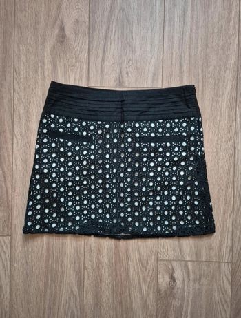 Jupe crochet noir camaieu
