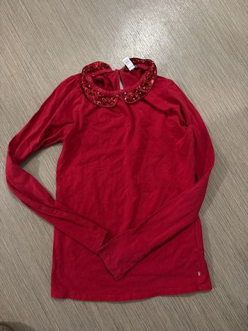 Pull rouge idéal fête de Noël 14 ans très bon état