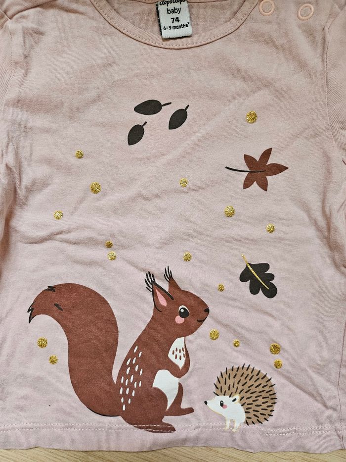 Tee shirt rose 6 à 9 mois Dopodopo 🌸 - photo numéro 4