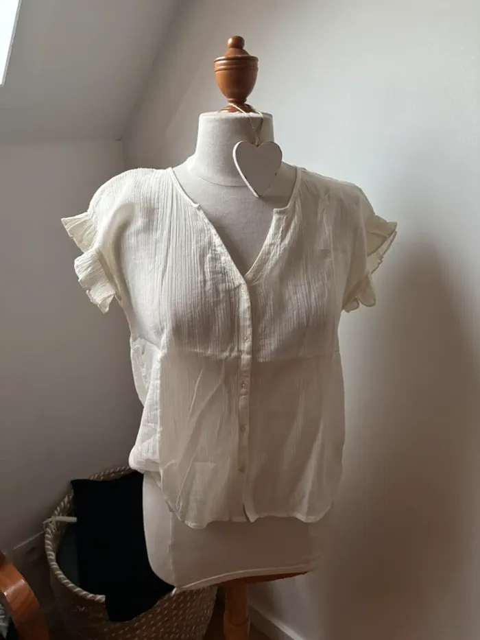 🌼 super blouse en gaz coton très léger - Émile & Ida - T36 - photo numéro 2