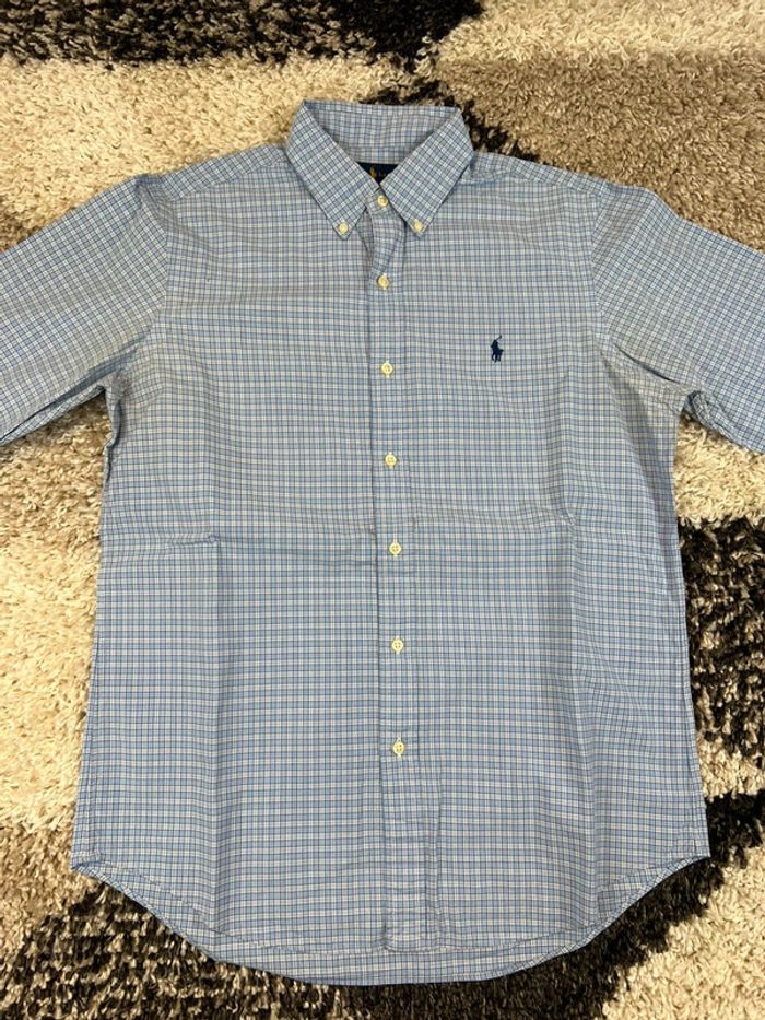 Chemise Ralph Lauren bleu à carreaux taille M style old money - photo numéro 2
