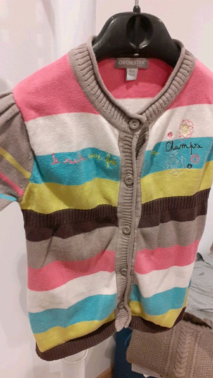 Gilet rayé  multicolore - photo numéro 3