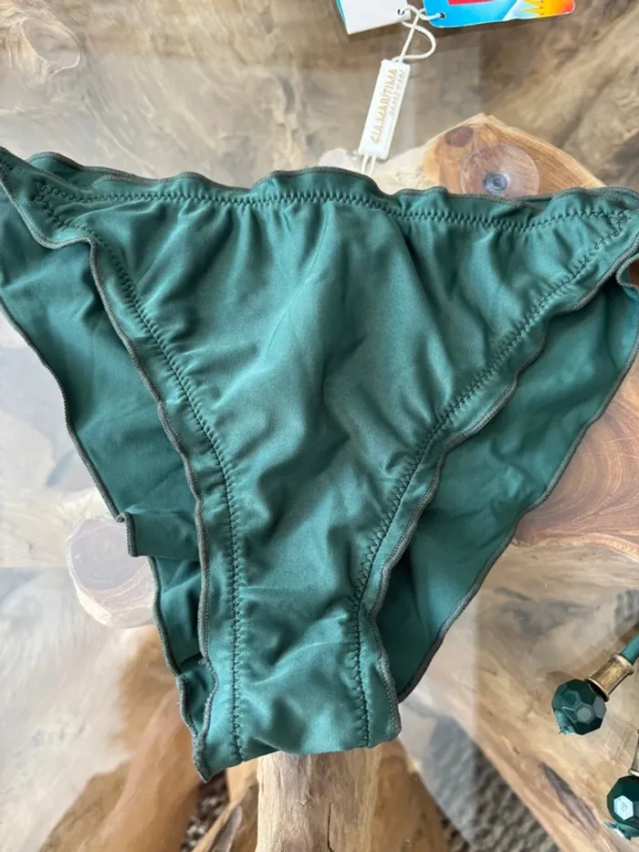 Bas de maillot de bain femme vert bijou Cia maritima - photo numéro 2