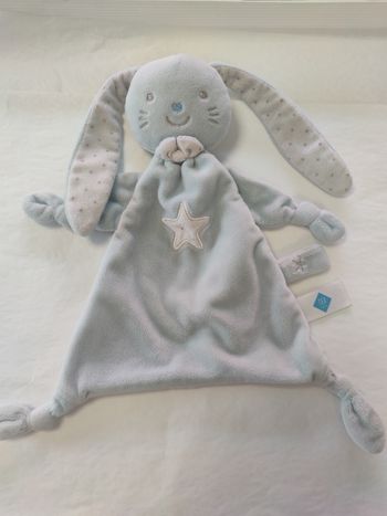 Tex lapin plat bleu etoile