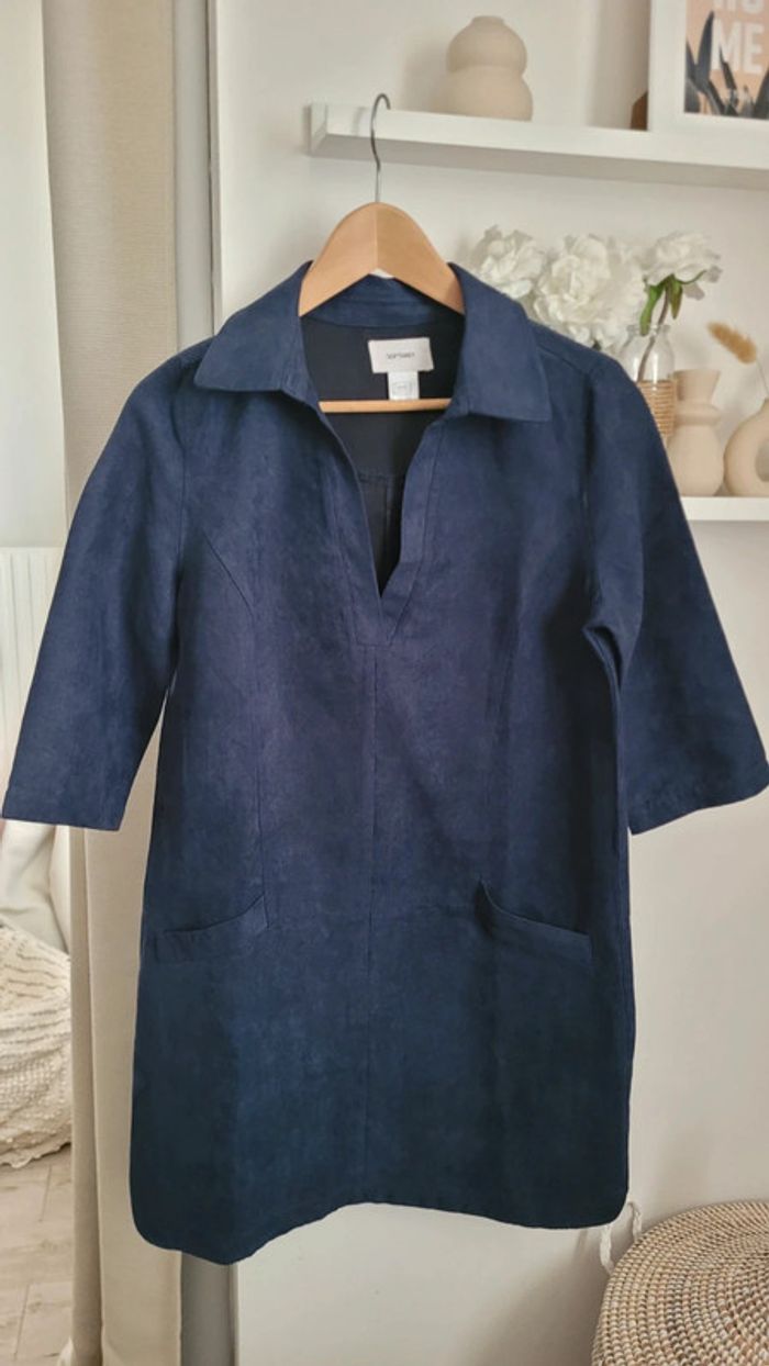 Robe courte Soft Grey aspect velours taille 40 - photo numéro 7