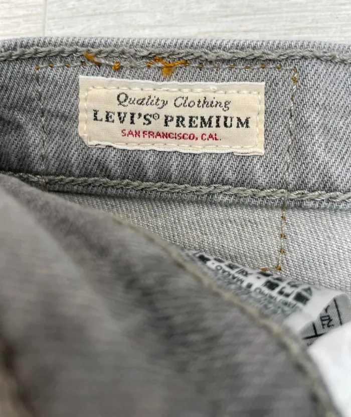 Jeans Grey Levi's 501 Skinny Women's US W26 x L28 - photo numéro 10