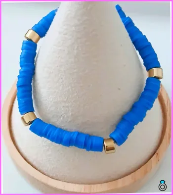 Bracelet en perles heishi tendance été coloré