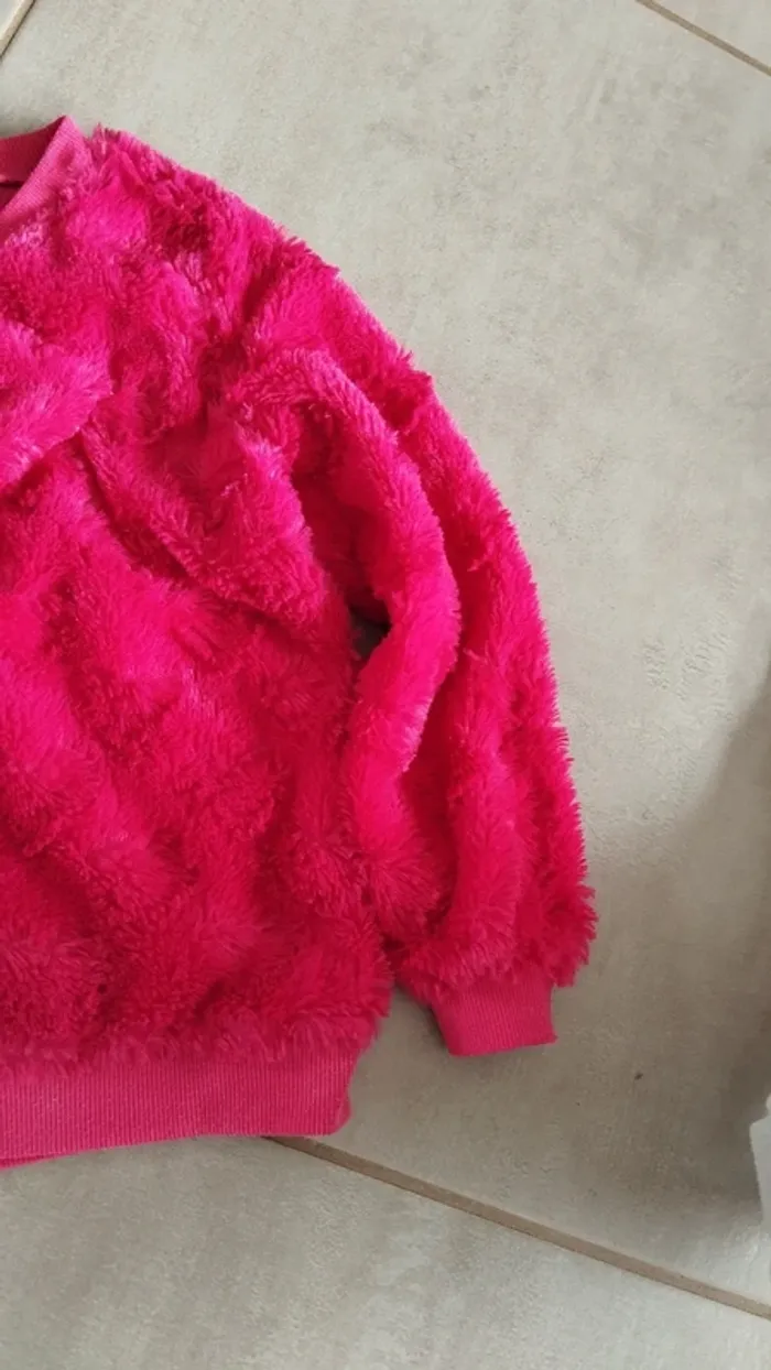 Pull doux rose taille 10 ans fille - photo numéro 5