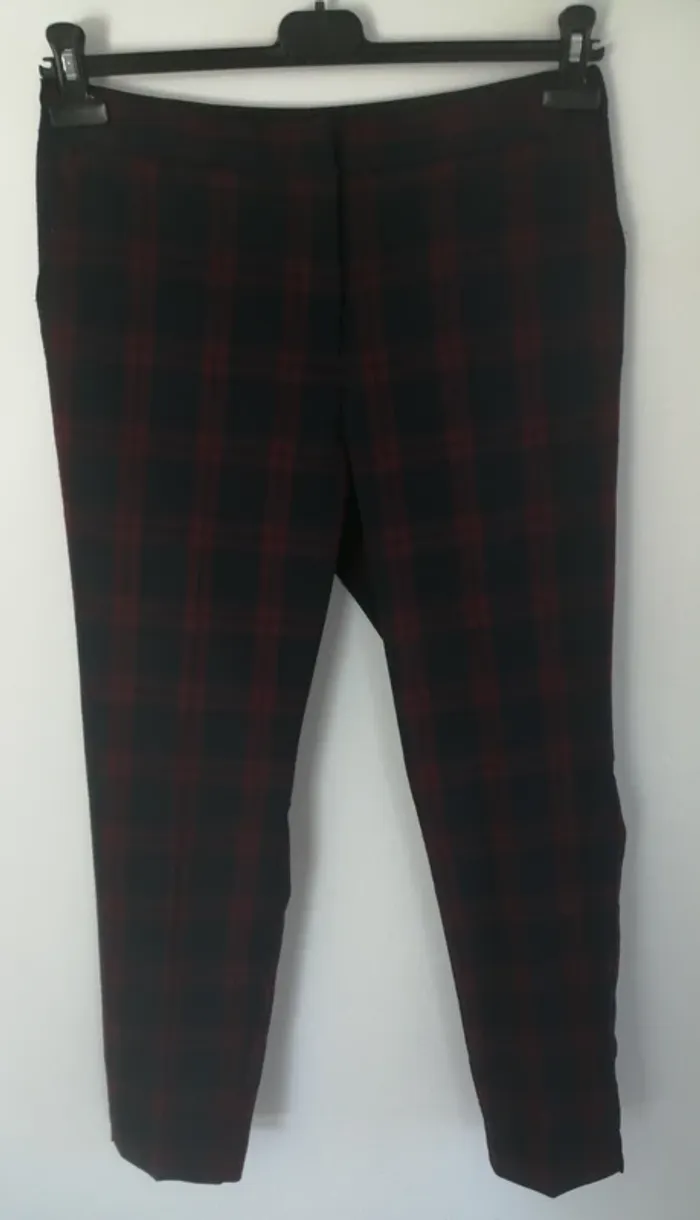 Pantalon shinto marine et rouge kiabi - photo numéro 2
