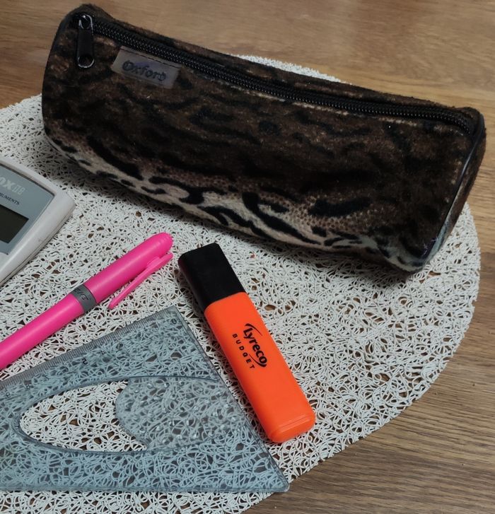 Trousse scolaire fausse fourrure - photo numéro 3