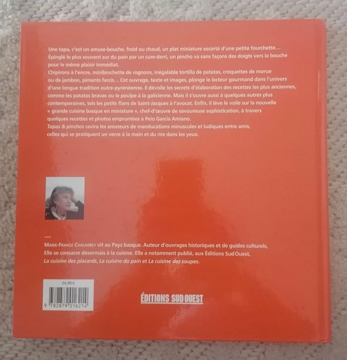 Livre de recettes Tapas et Pinchos Marie-France Chavirey - photo numéro 4