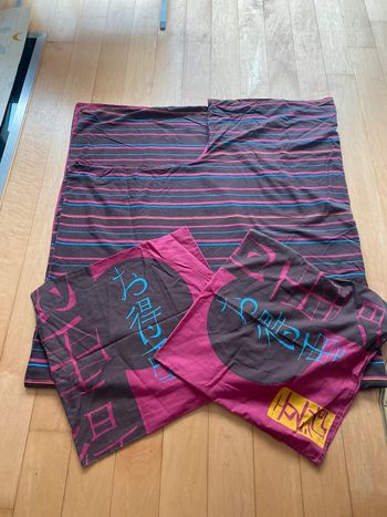 Parure Housse de couette double face + 2 taies oreiller