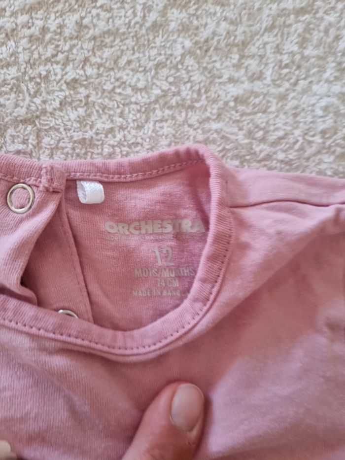 Tee-shirt orchestra rose - photo numéro 3