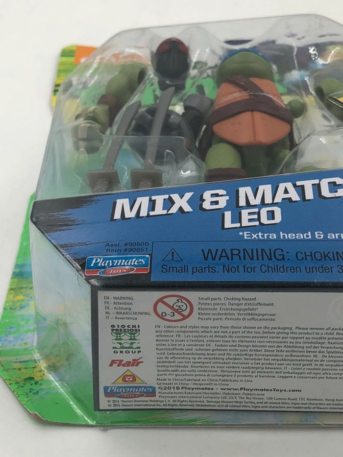 Figurine tortue Ninja Mutations Mix & Match Léo Playmates Toys neuf - photo numéro 4