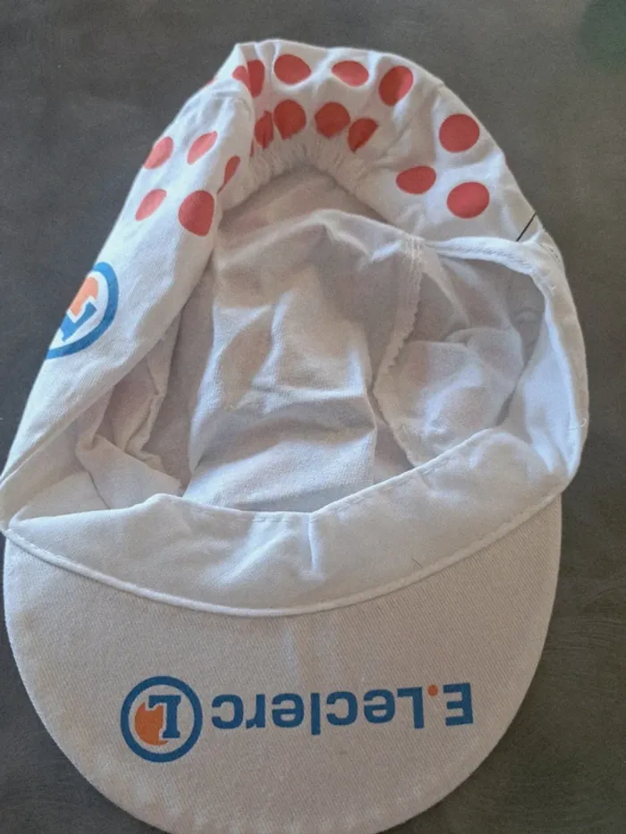 Casquette à pois Tour de France Leclerc Neuve - photo numéro 2