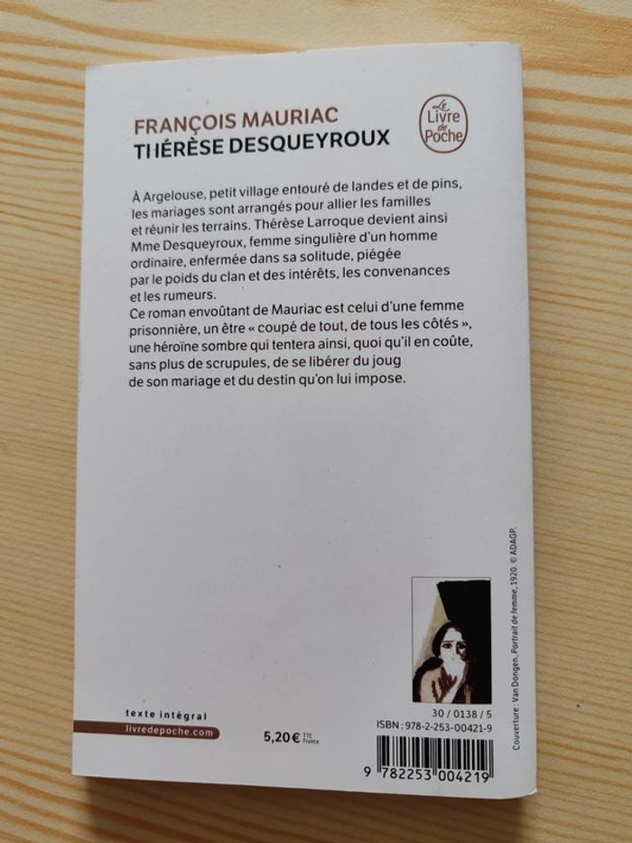 François Mauriac 🌸 Thérèse Desqueyroux - photo numéro 2