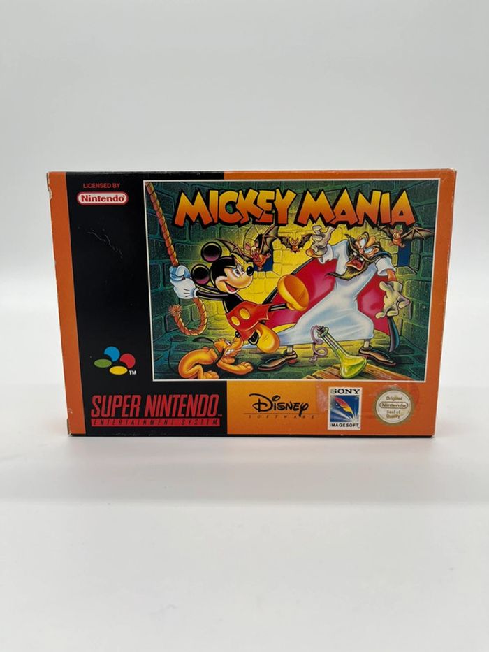 Mickey Mania Super Nintendo Snes Game - Cib Pal VGC Complet TBE