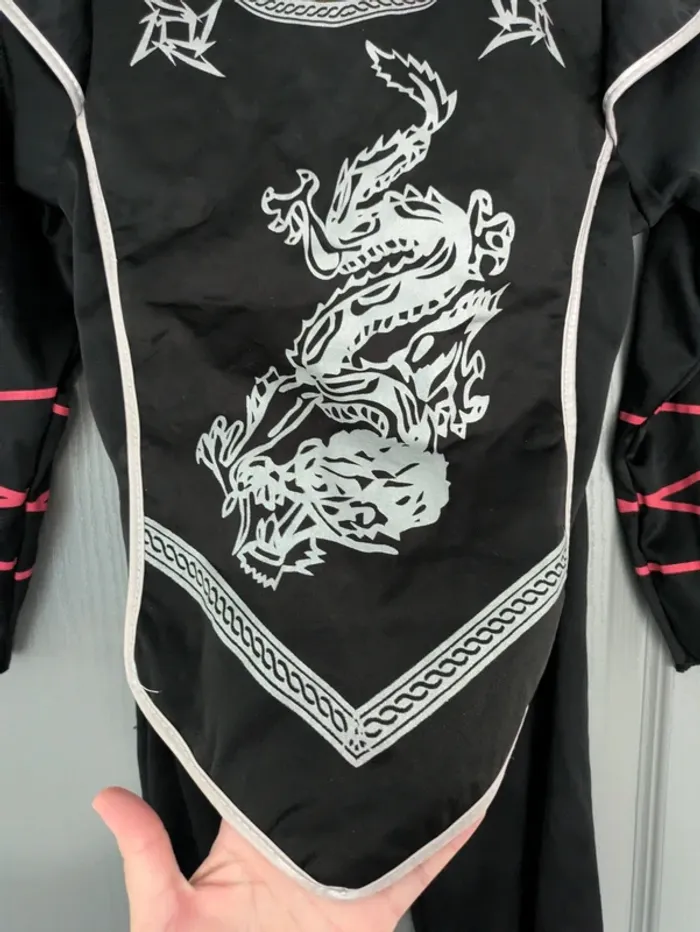 Costume déguisement ninja dragon 8 ans - photo numéro 3